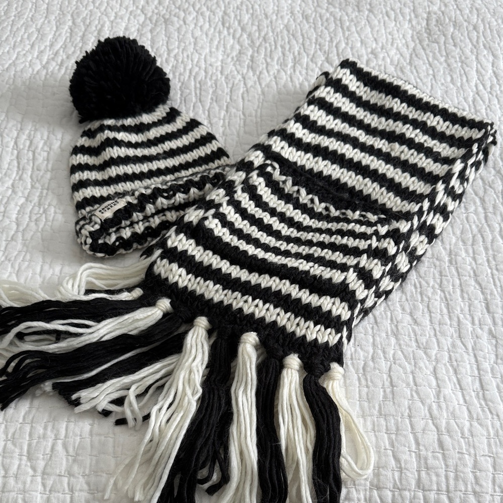 Kate Spade Broome Street wool hat and scarf set